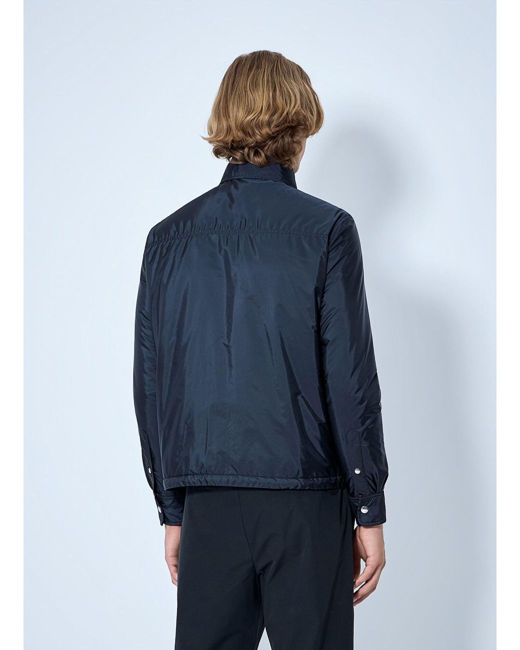 Moncler Blue Meridelle Down Shirt Jacket for men