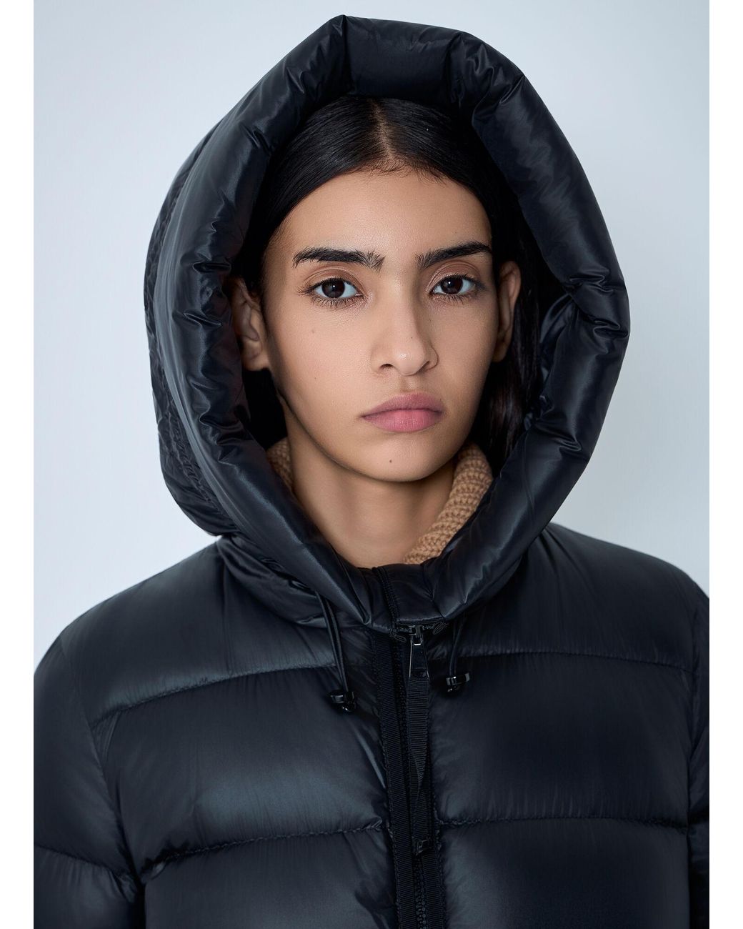 Moncler Blue Suyenne Hooded Down Jacket