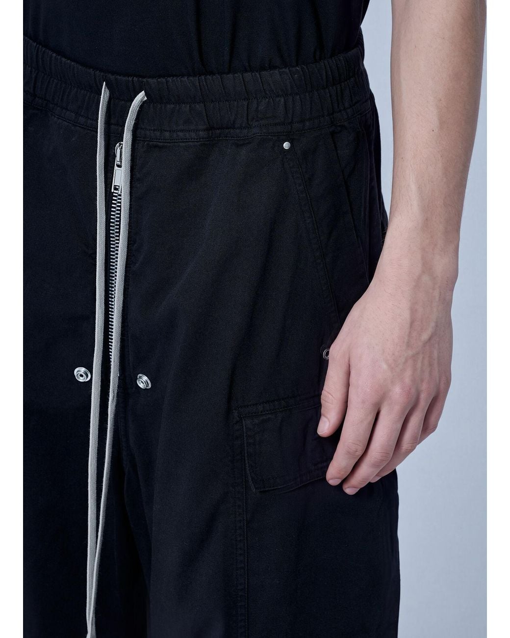 Rick Owens Blue Double Cargo Jumbo Belas Pants for men