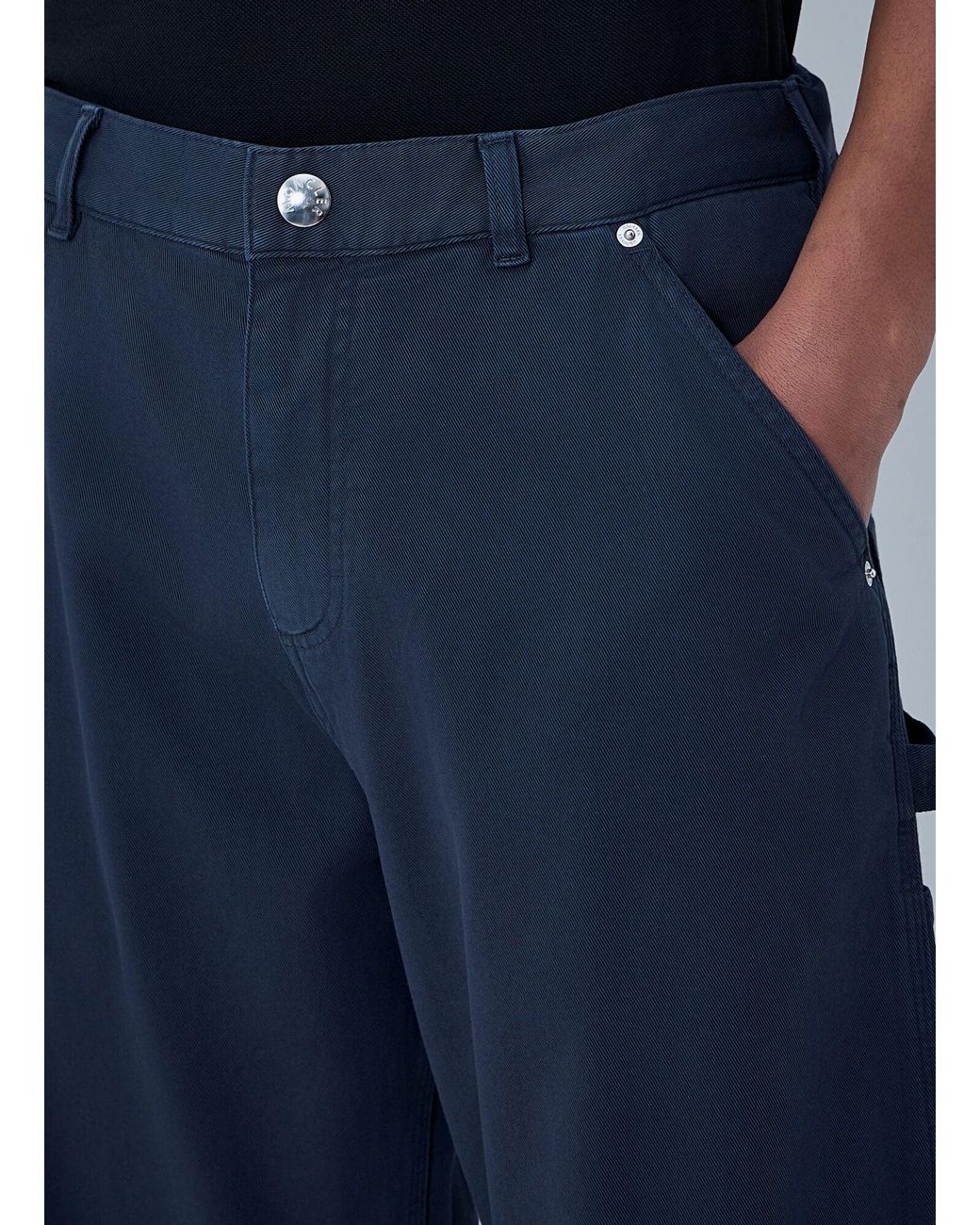 Moncler Blue Relaxed-Fit Cargo Pants for men