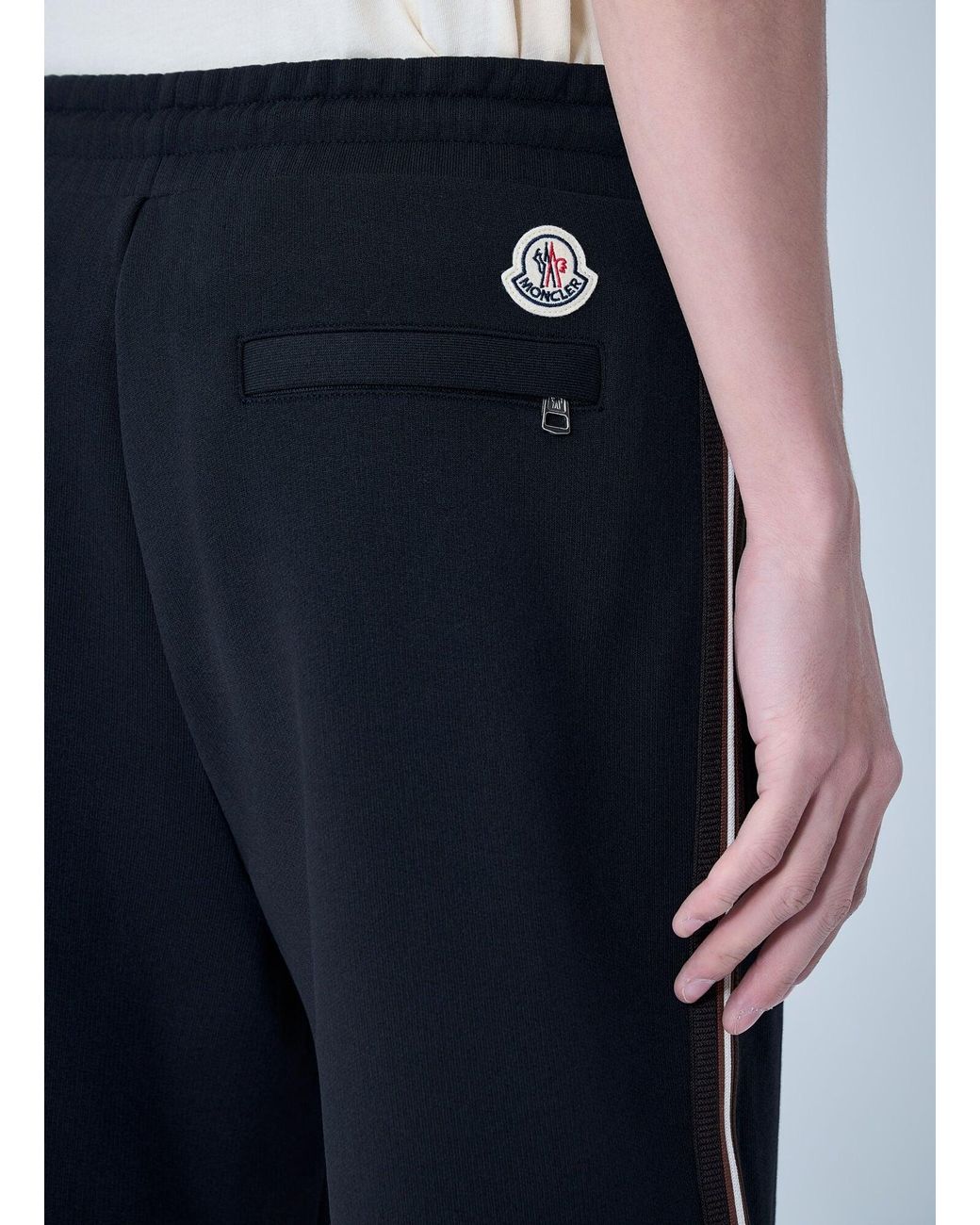Moncler Blue Drawstring Jersey Shorts for men