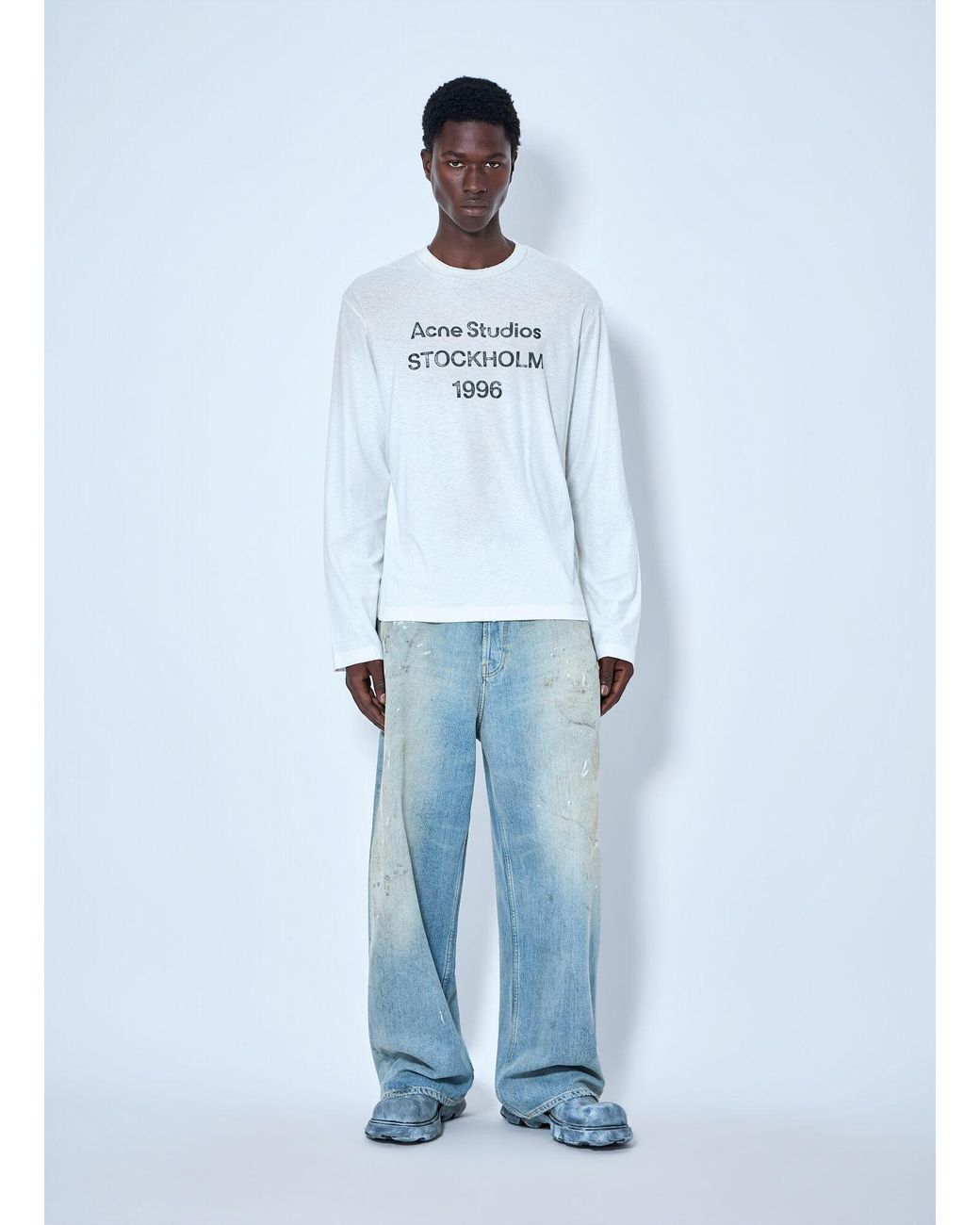 Acne Blue 2023 U Trafalgar Loose Fit Jeans for men