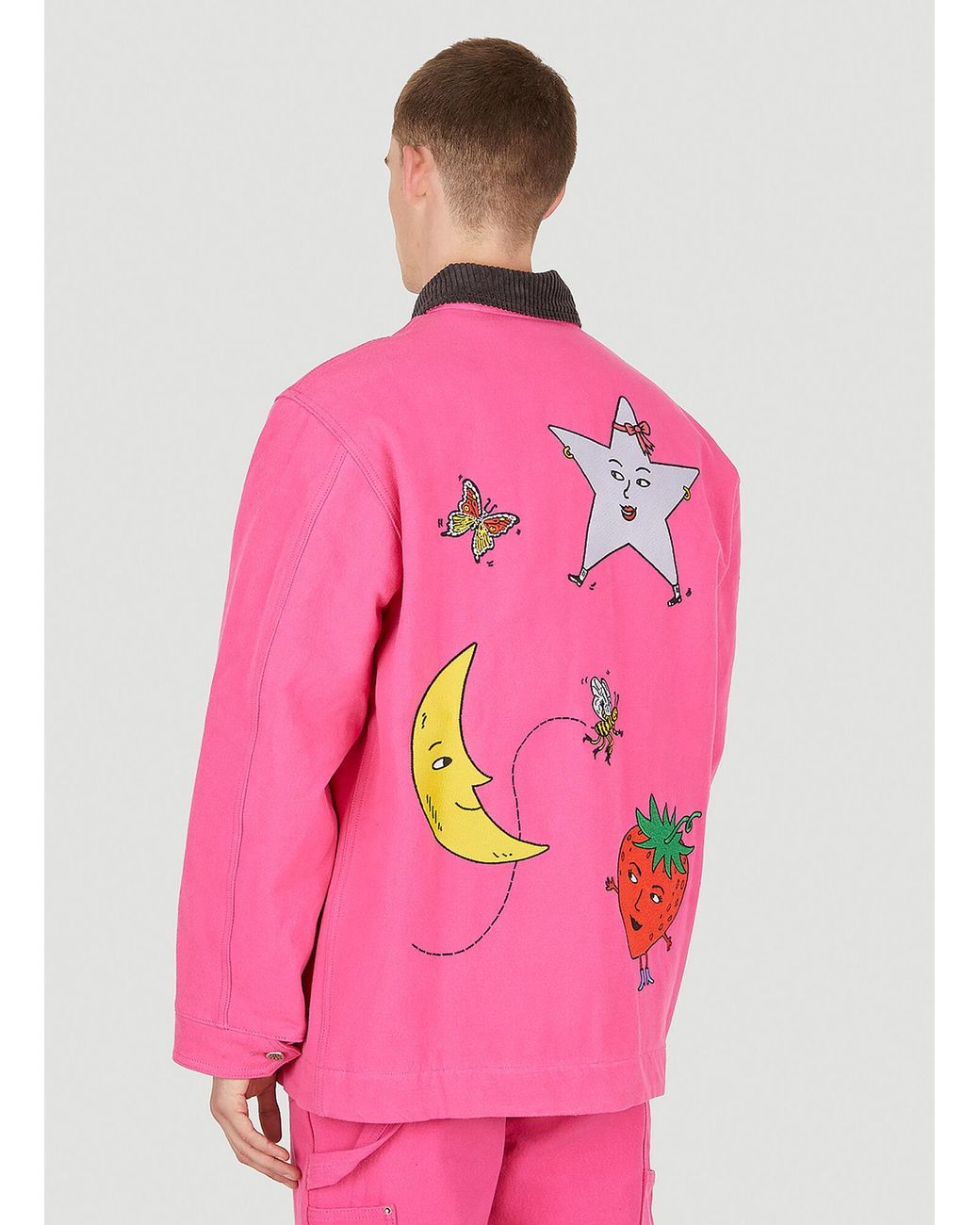 Sky High Farm Pink Workwear Canvas Chore Jacket
