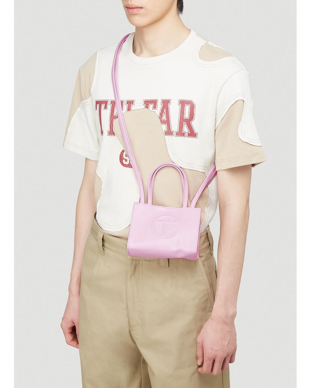 Telfar Small Shopping Bag in Pink for Men Lyst Australia