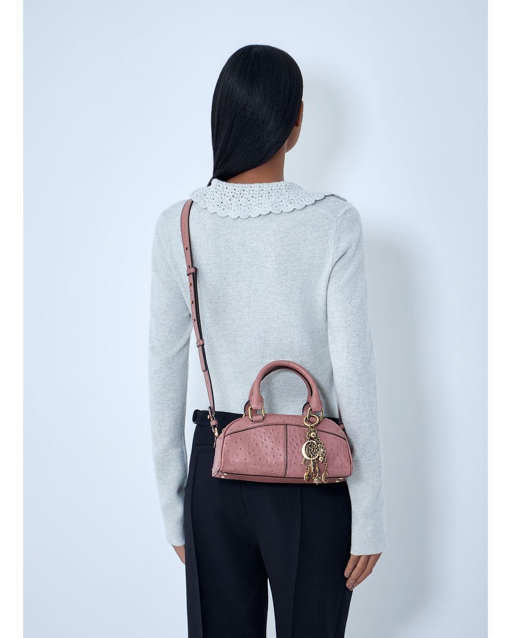 Chloé Red Small Bowling Handbag