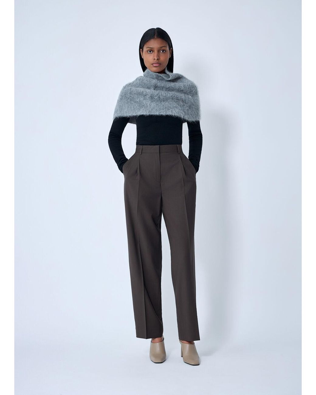 Totême Blue Funnel Neck Warmer