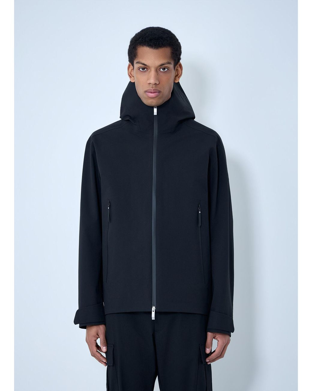 Moncler Blue Marana 3-In- Hooded Short Down Jacket for men