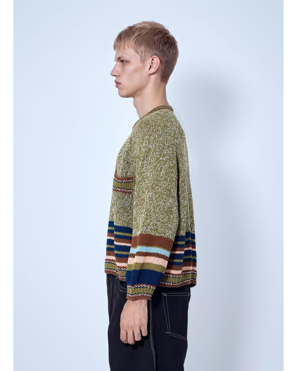 STORY mfg. Green Mountain Fern Bulb Knit Jumper for men