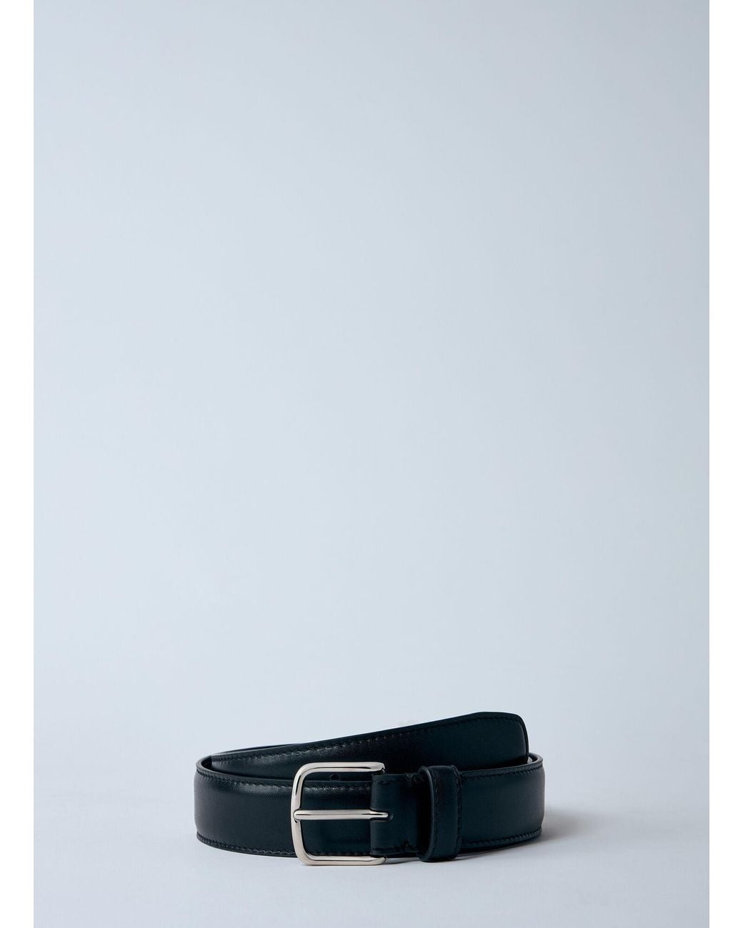 The Row Black Classic Leather Belt