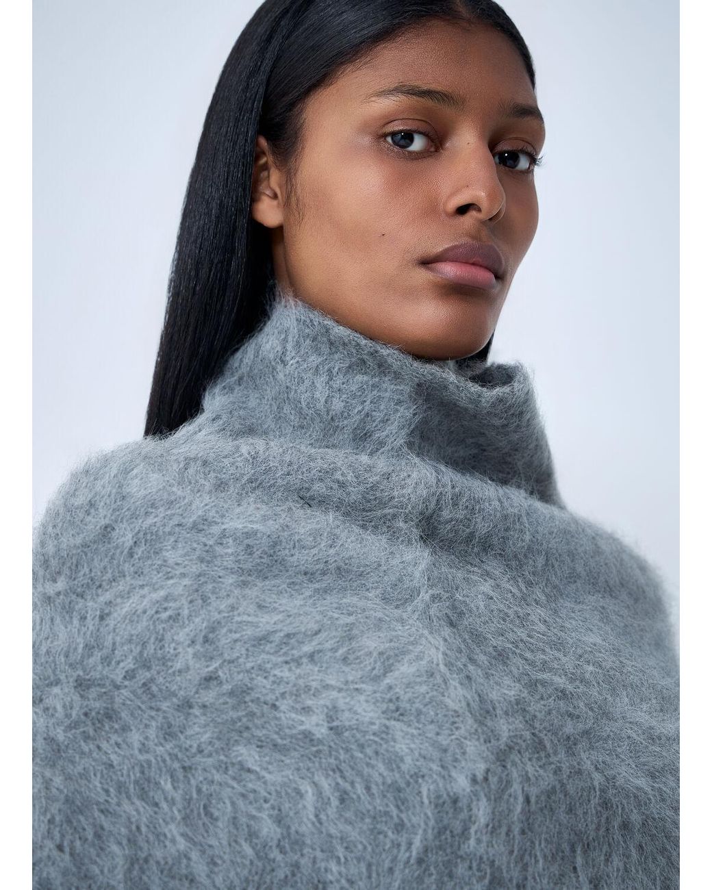 Totême Blue Funnel Neck Warmer
