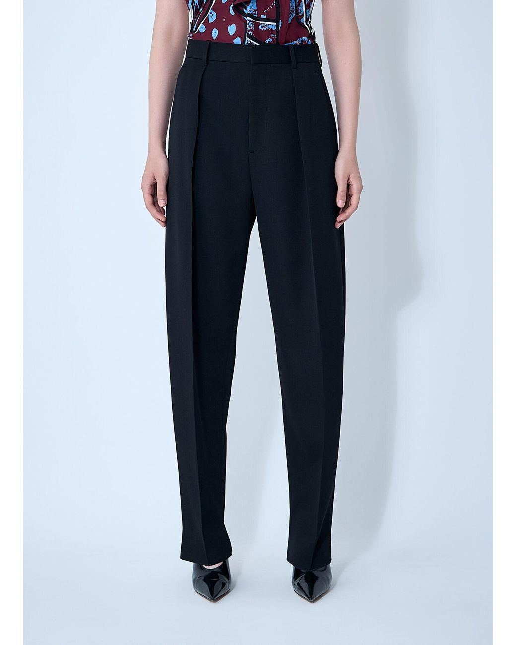 Bottega Veneta Blue Tailored Wool Pants