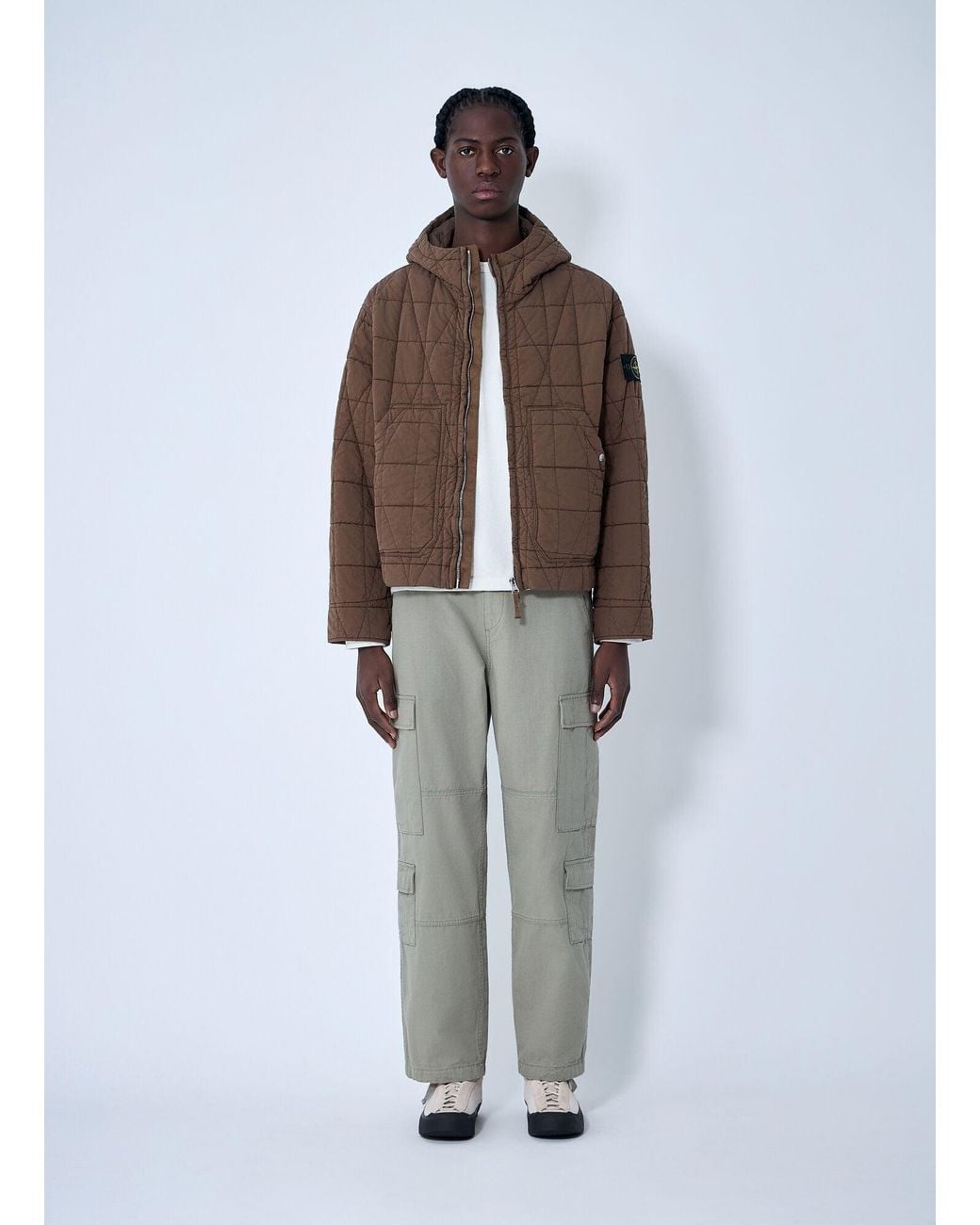 Stone Island Brown Winter Jackets for men