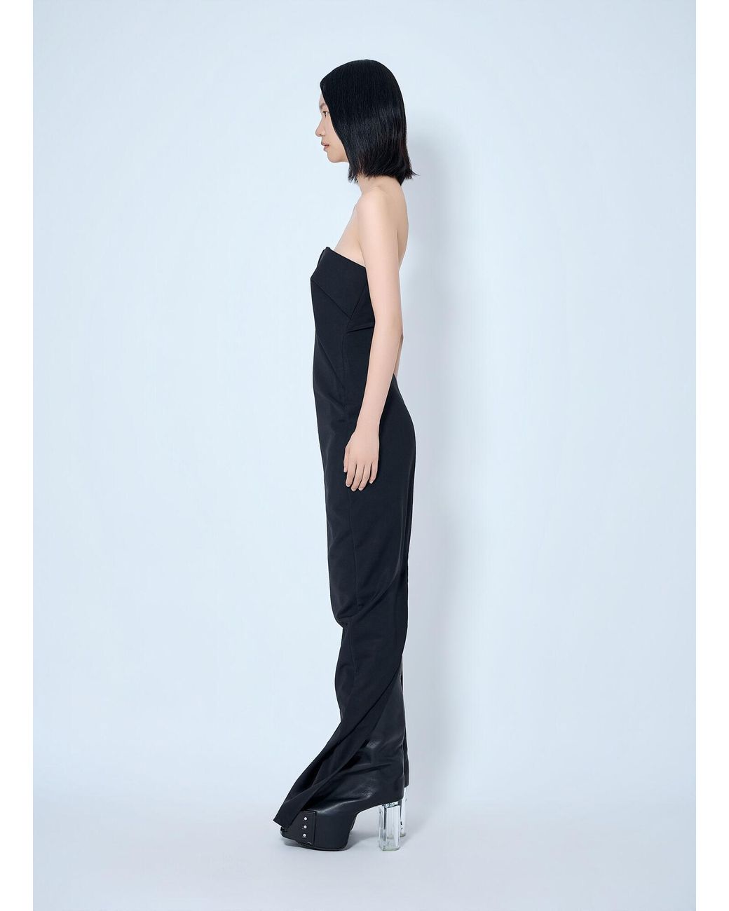 Rick Owens Blue Prong Gown