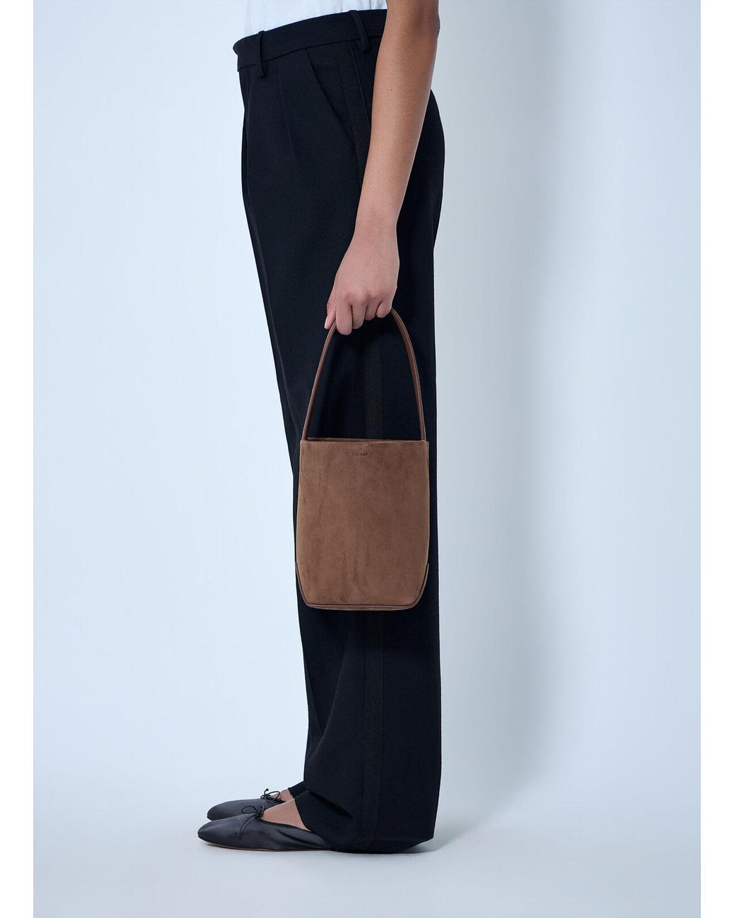The Row Brown Small N/S Park Edge Tote Bag