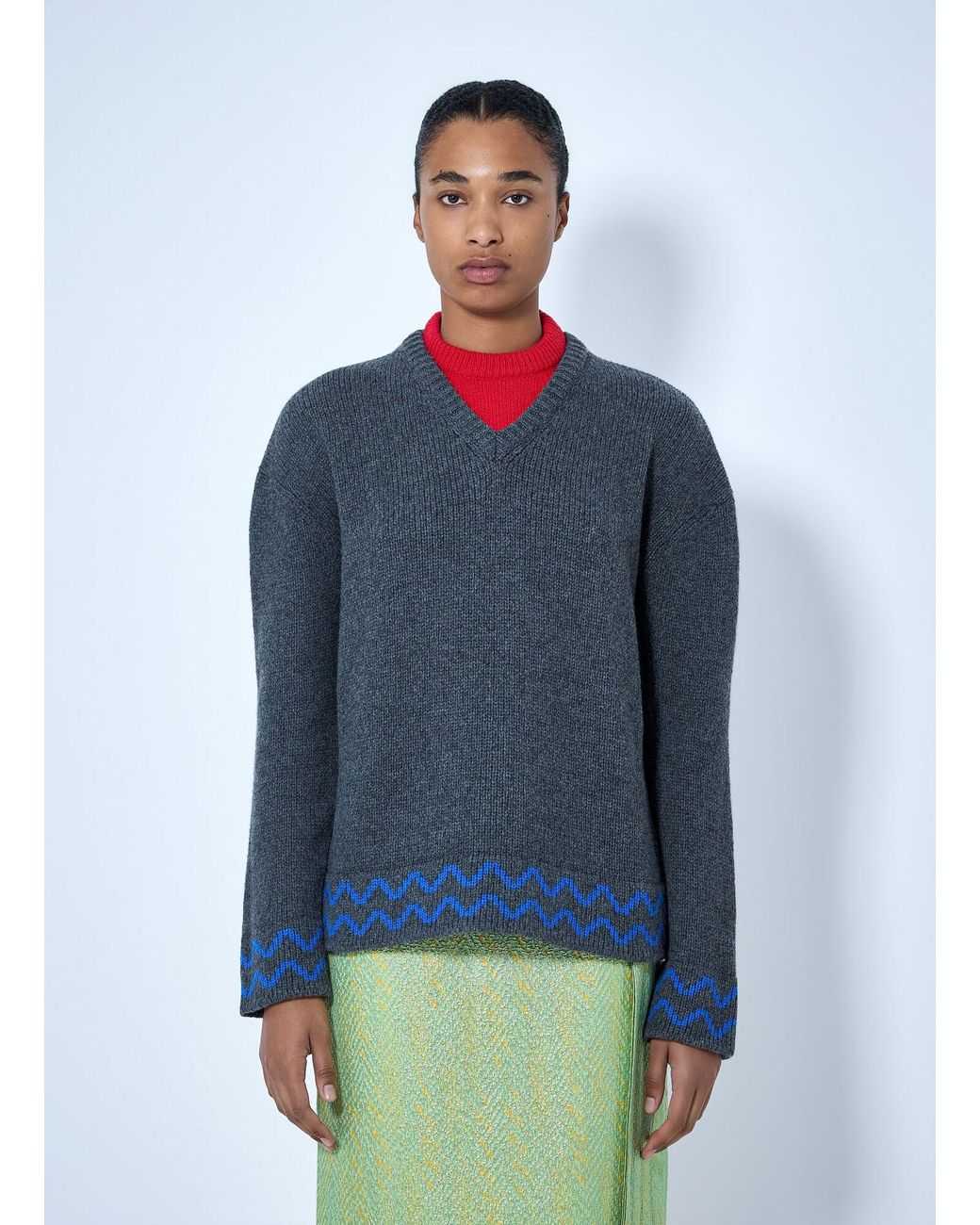 Marni Blue Roundneck Sweater