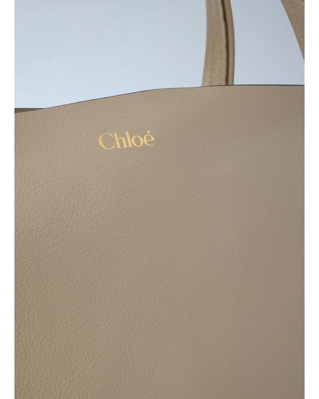 Chloé Blue Chloã Spin Suede Tote Bag