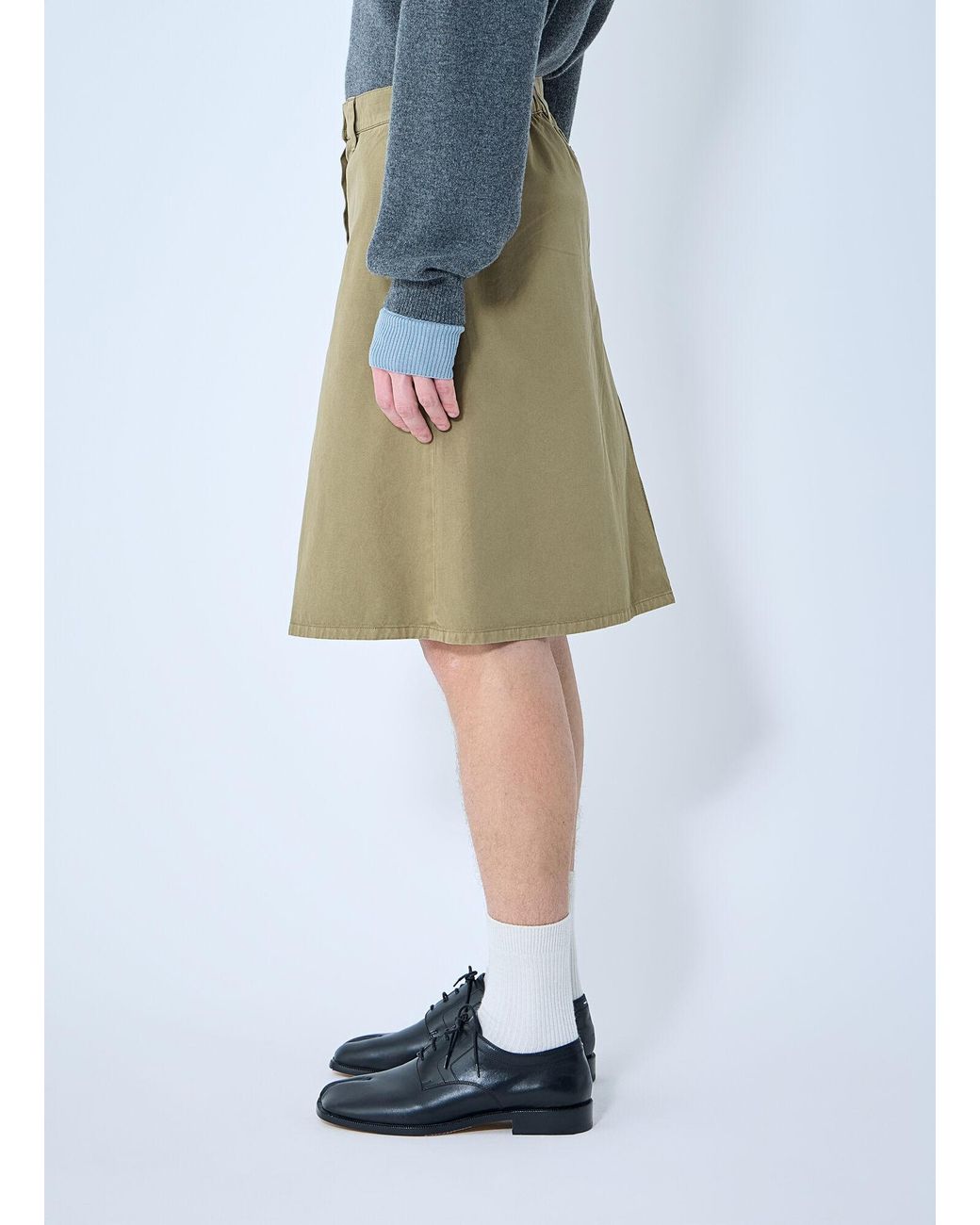 Miu Miu Natural Garment-Dyed Skirt