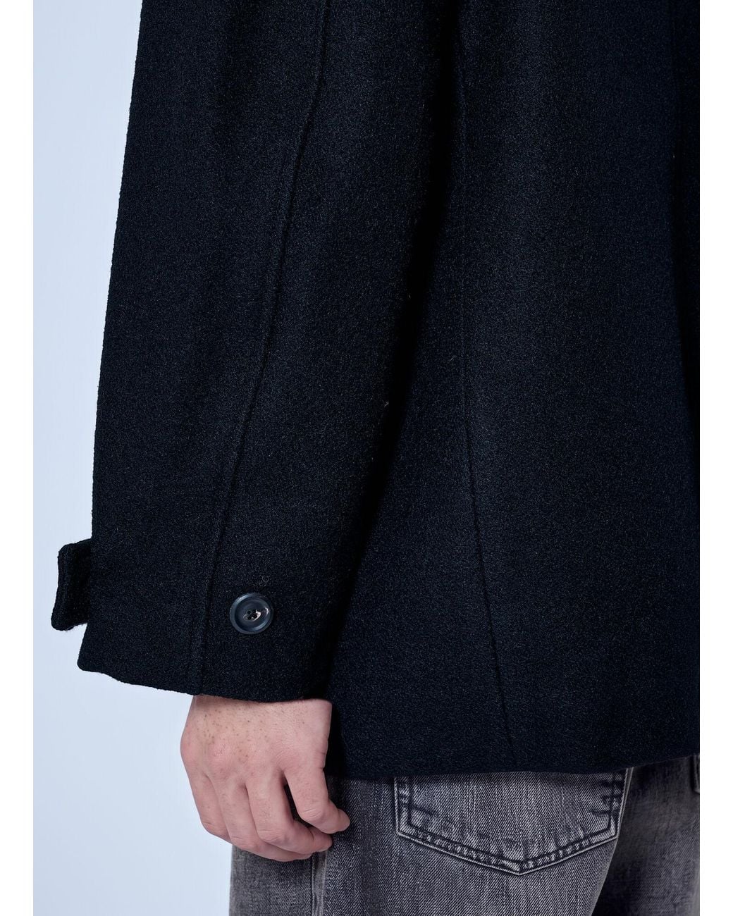 Our Legacy Blue Wage Peacoat for men