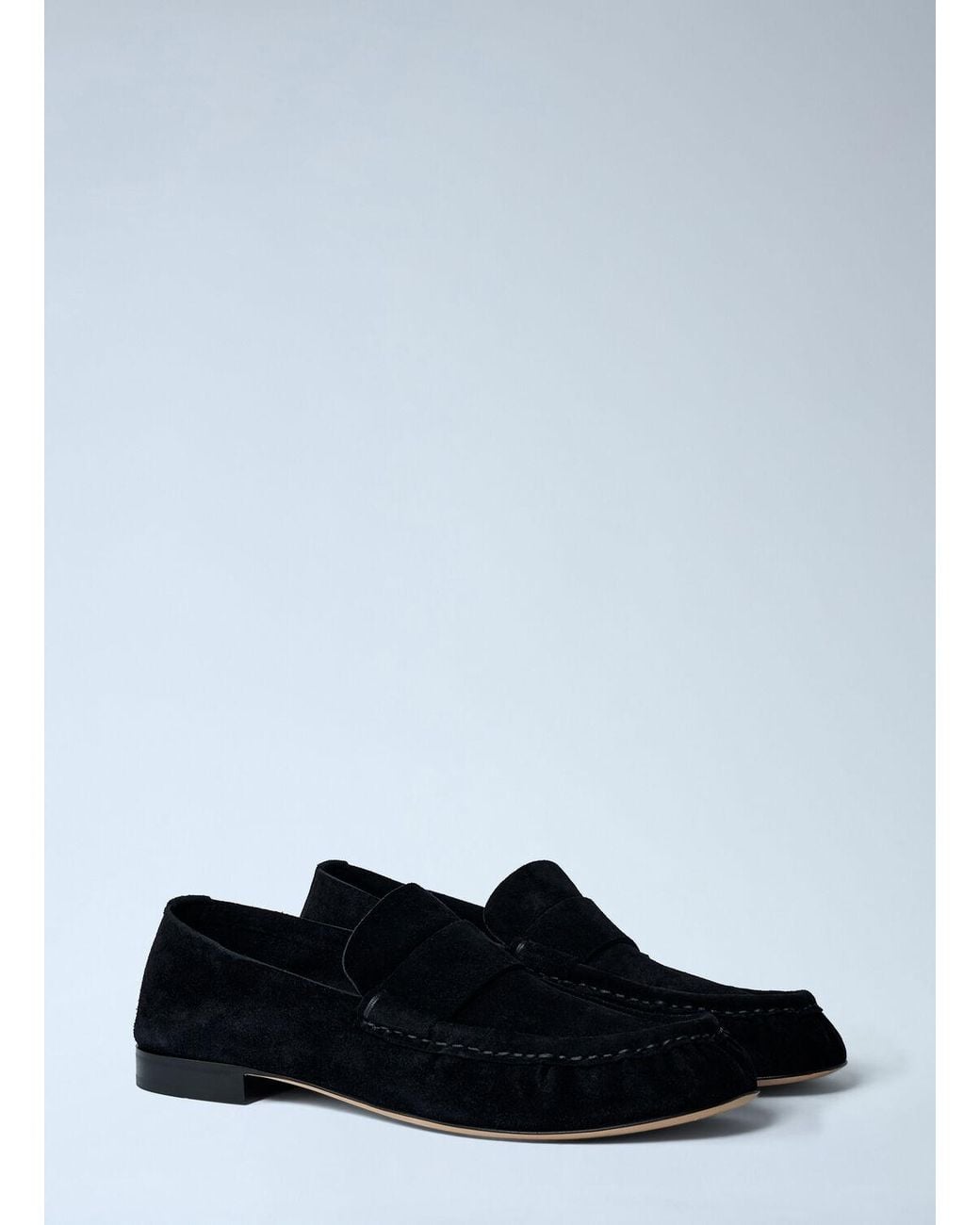 The Row White Suede Loafers for men