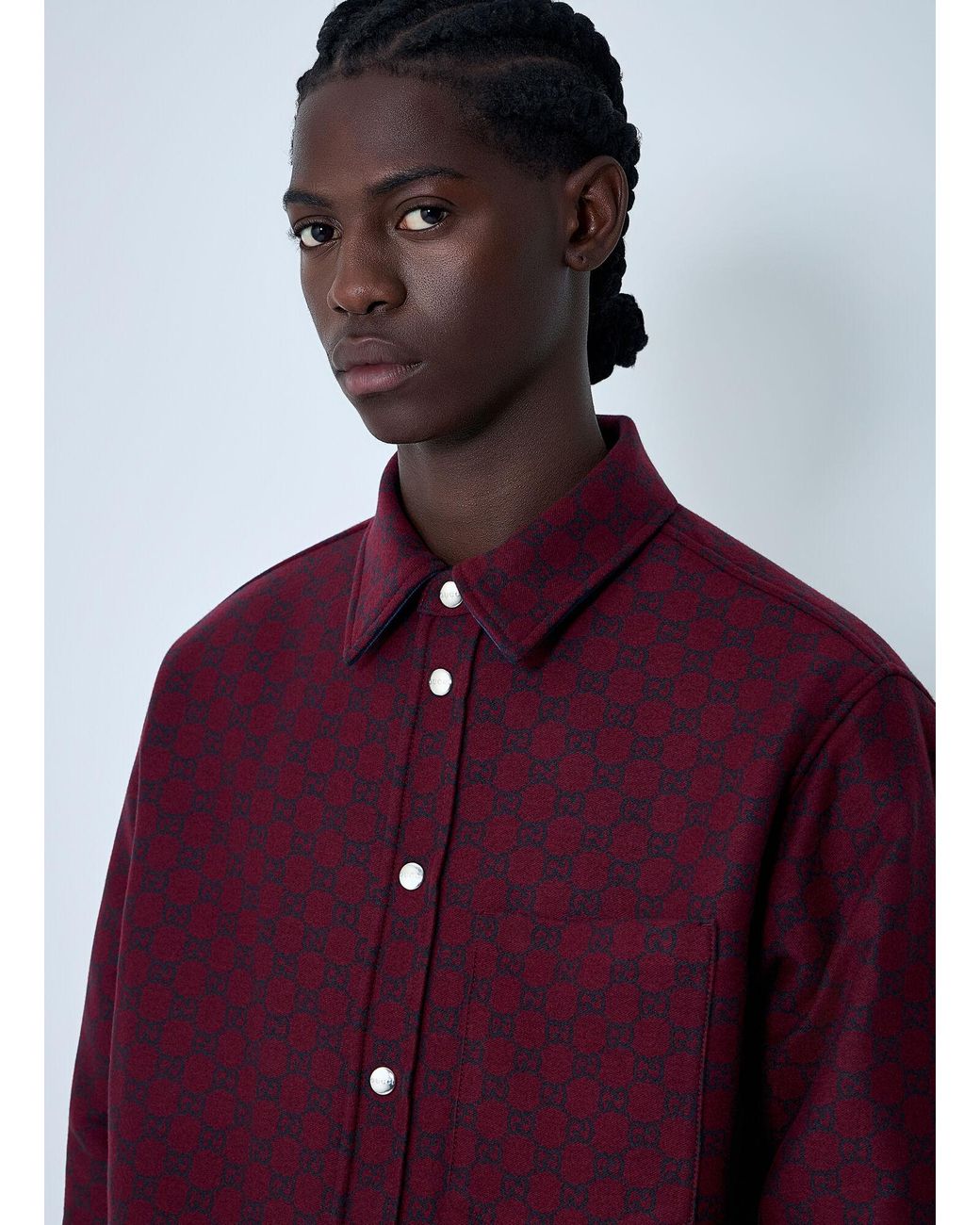 Gucci Blue Reversible Shirt for men