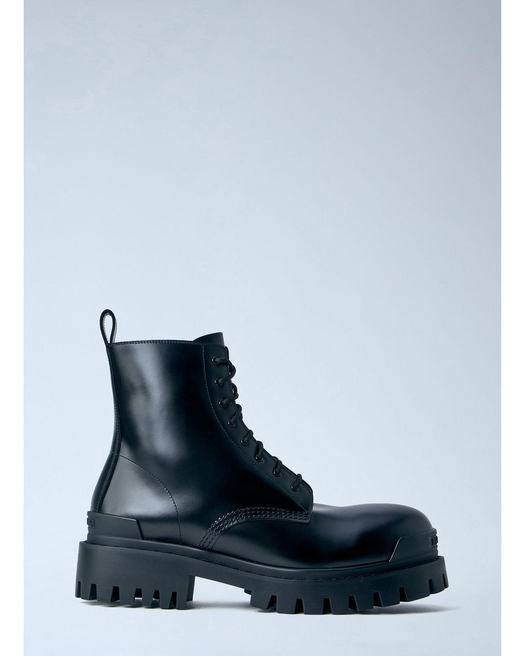 Balenciaga Blue Combat Strike Boots for men