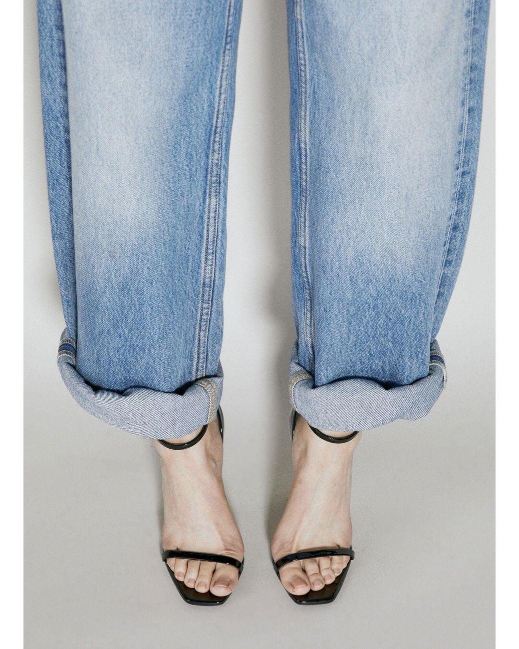 Saint Laurent Natural Opyum Heeled Sandals