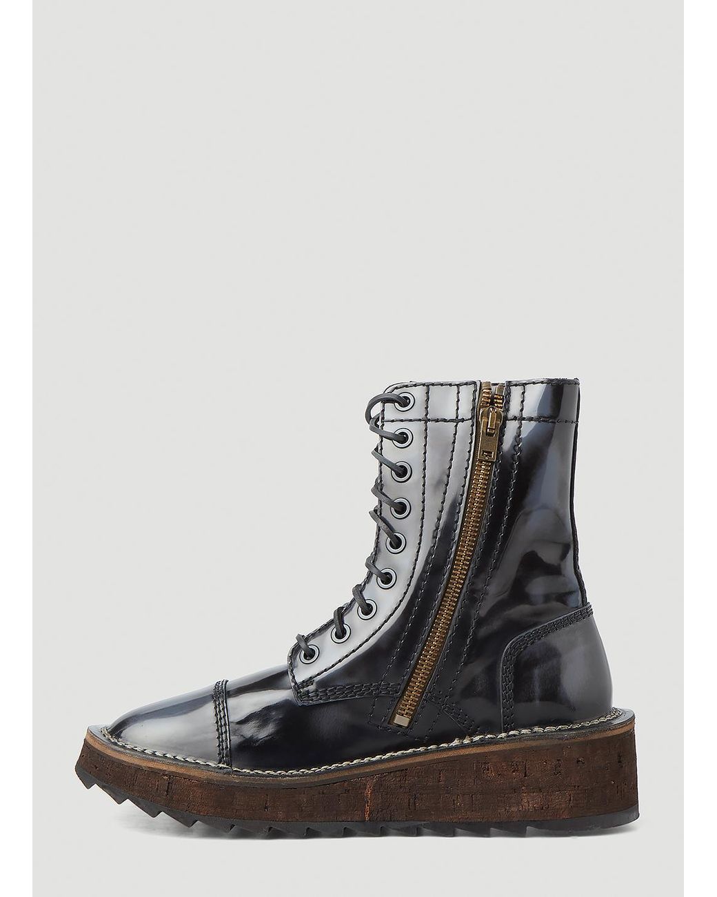 Acne Studios Track Sole Boots in Black for Men | Lyst