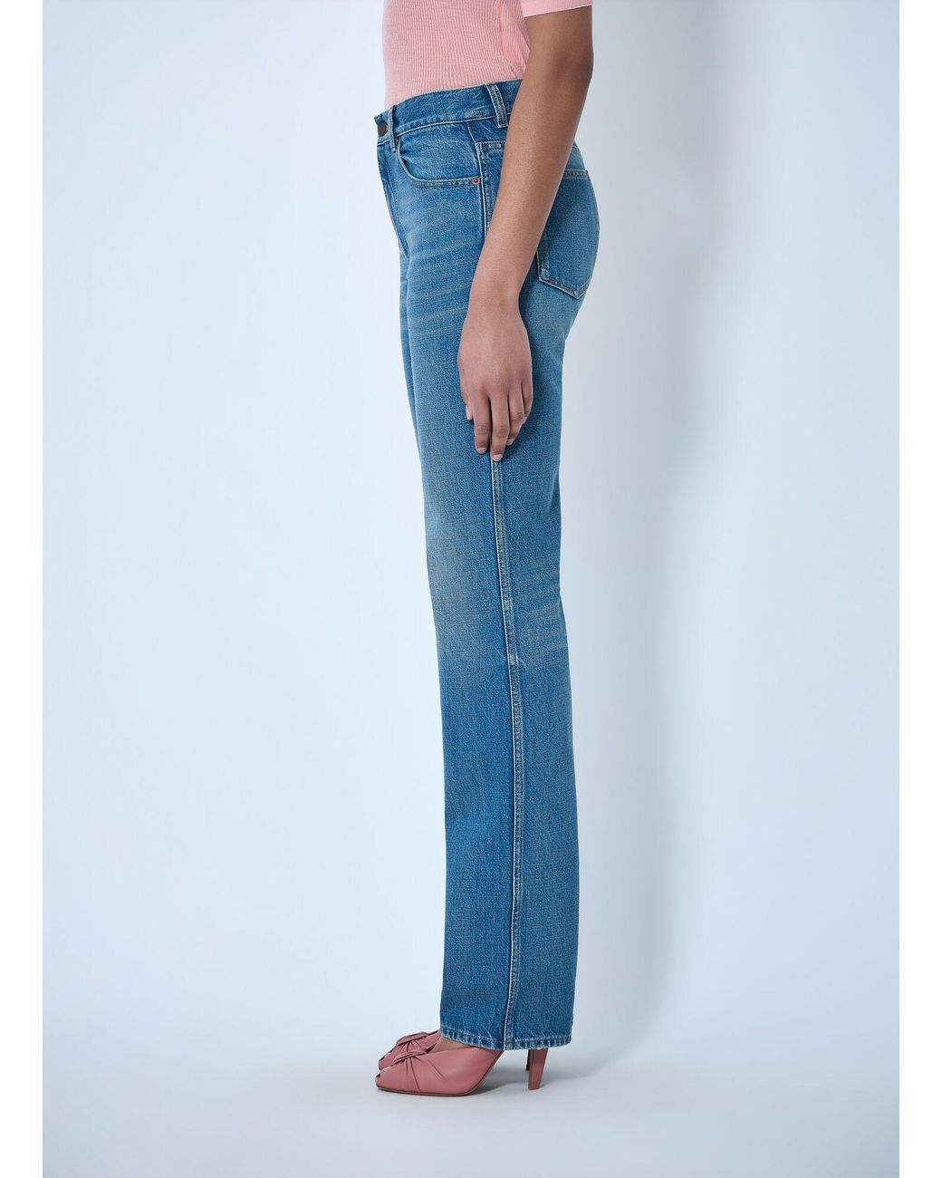 Chloé Blue Chloé Straight-Leg Denim Jeans