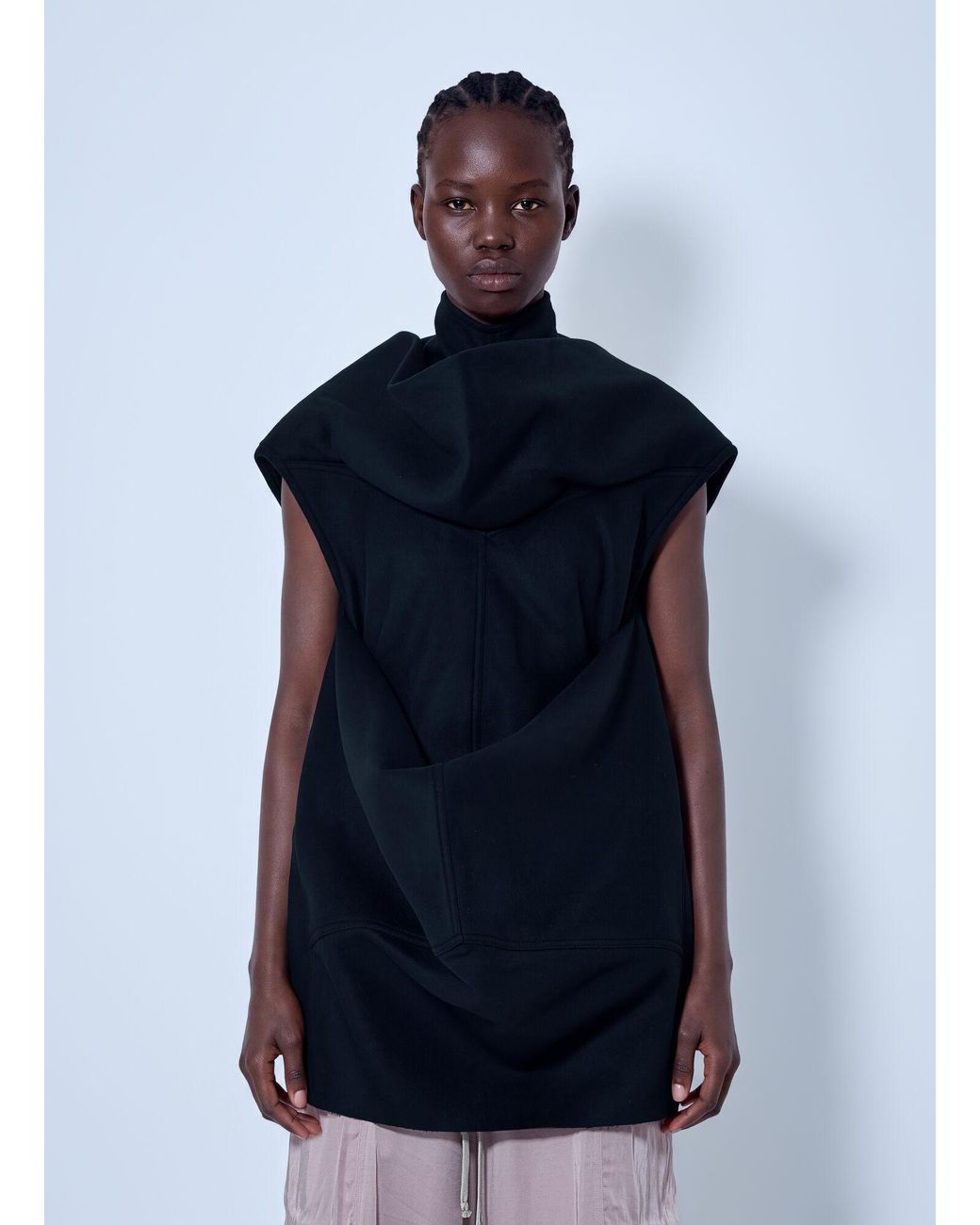 Rick Owens Blue Pelican Tunic Top