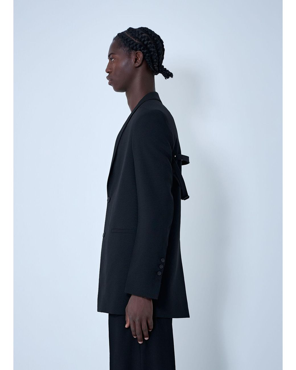 Rick Owens Blue Single-Breasted Blazer for men