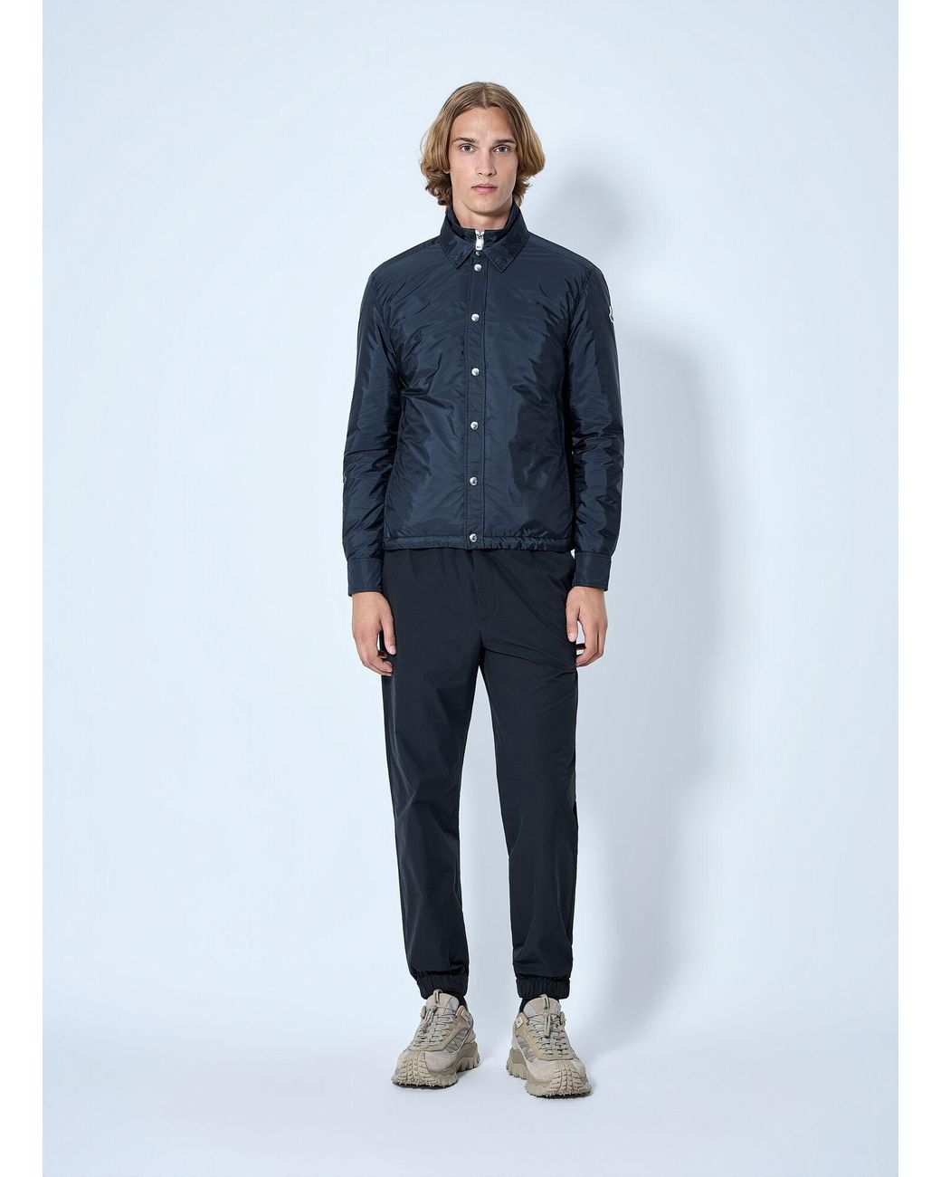 Moncler Blue Meridelle Down Shirt Jacket for men