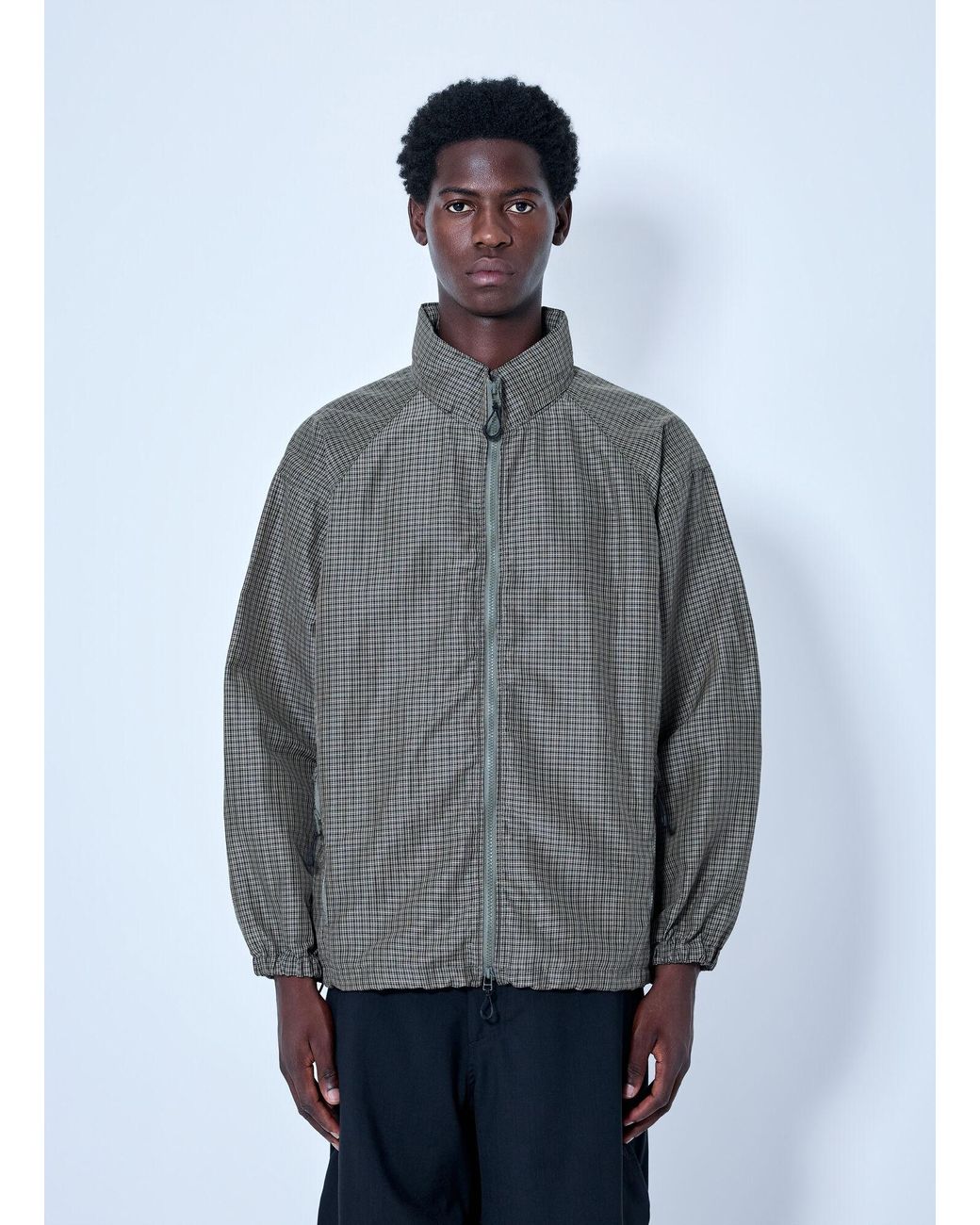 Comme des Garçons Gray Lightweight Plaid Jacket for men