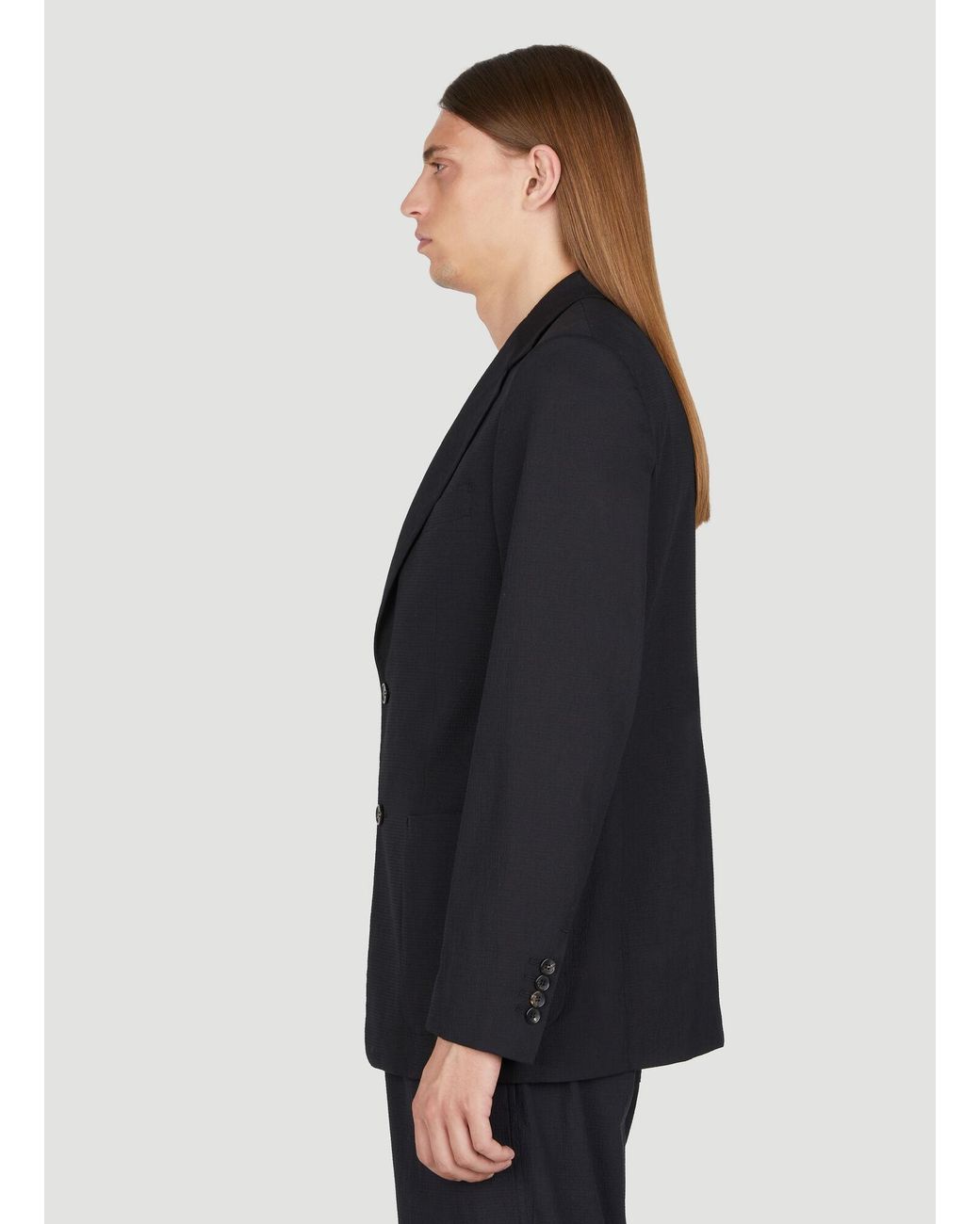 Lanvin Gray Patch Pockets Blazer for men