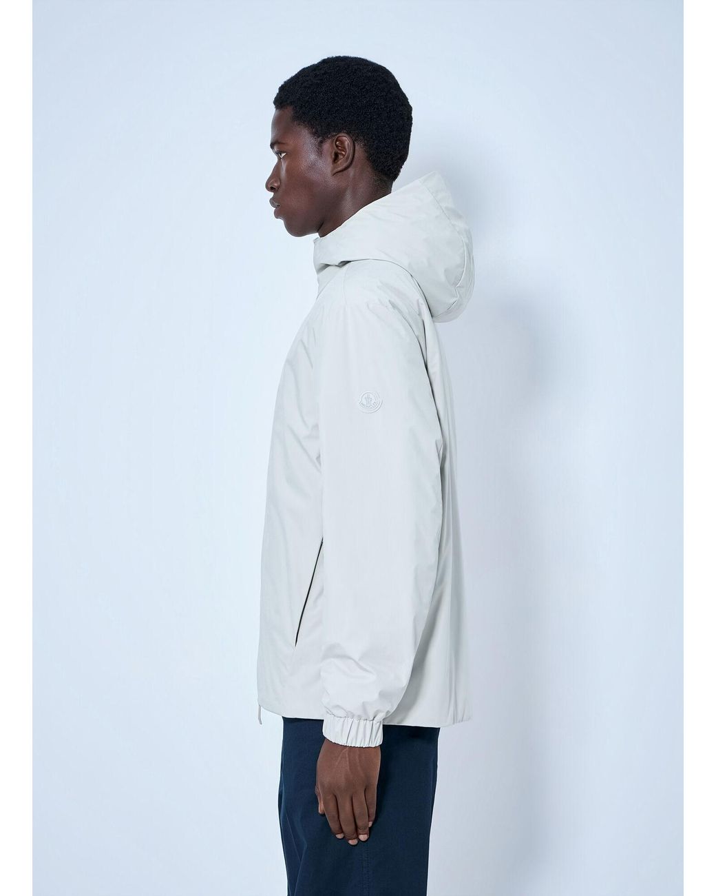 Moncler White Trelatete Hooded Down Jacket for men