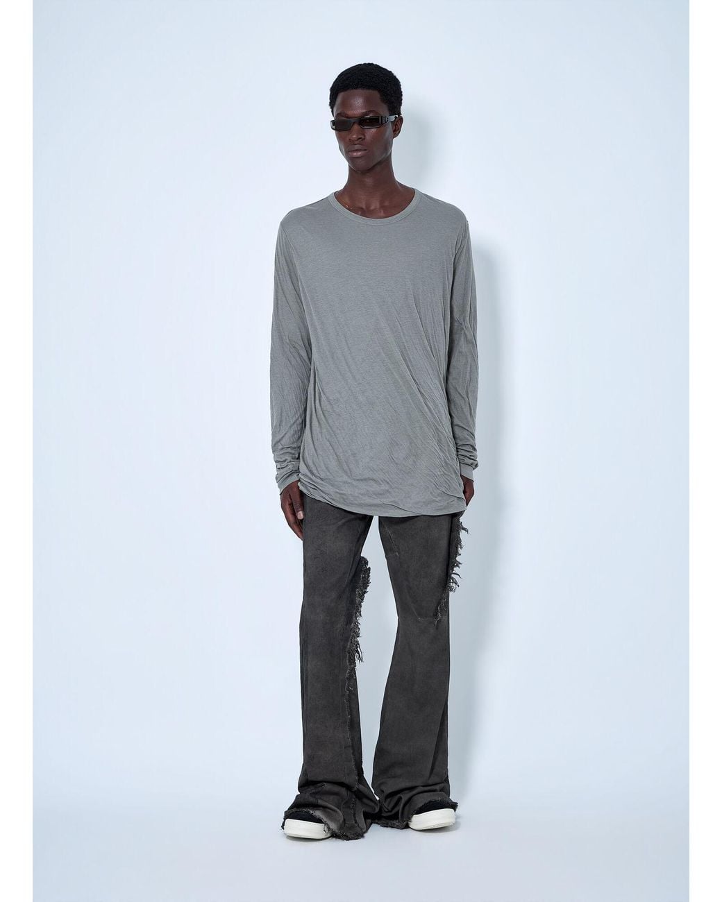 Rick Owens Gray Bolan Bootcut Jeans for men