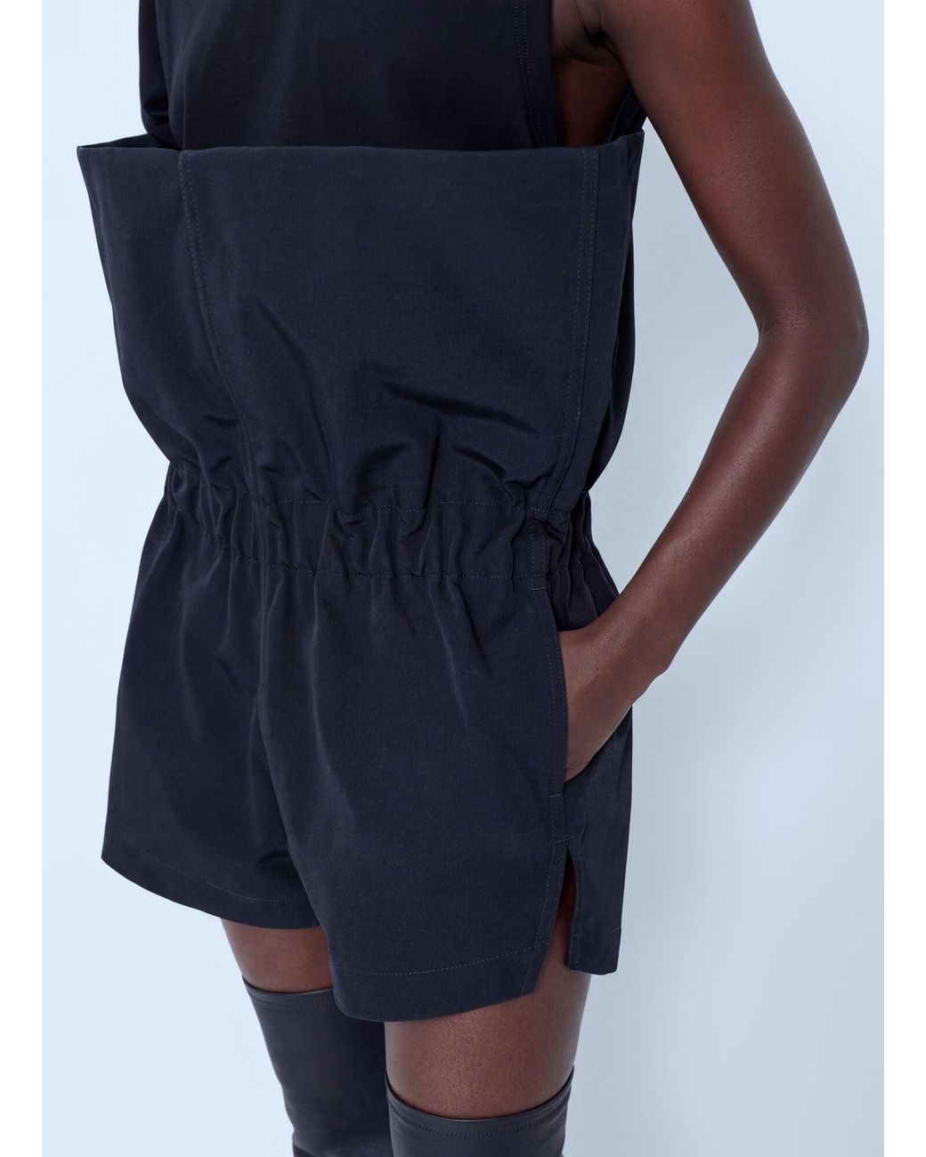 Rick Owens Blue Crater Shorts