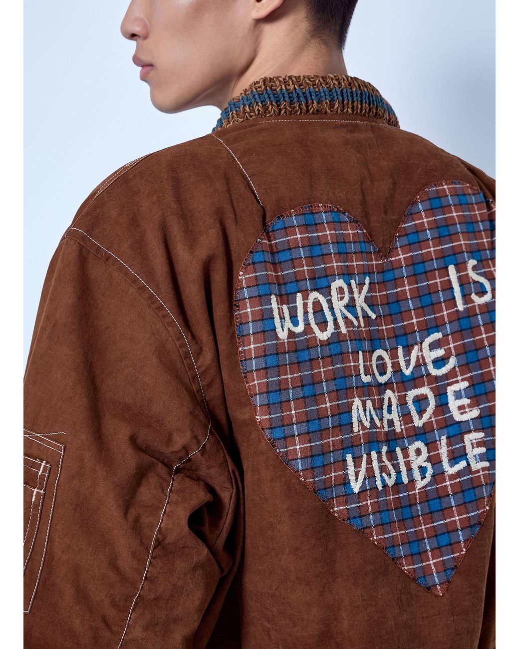STORY mfg. Blue Seed Bomber Jacket for men