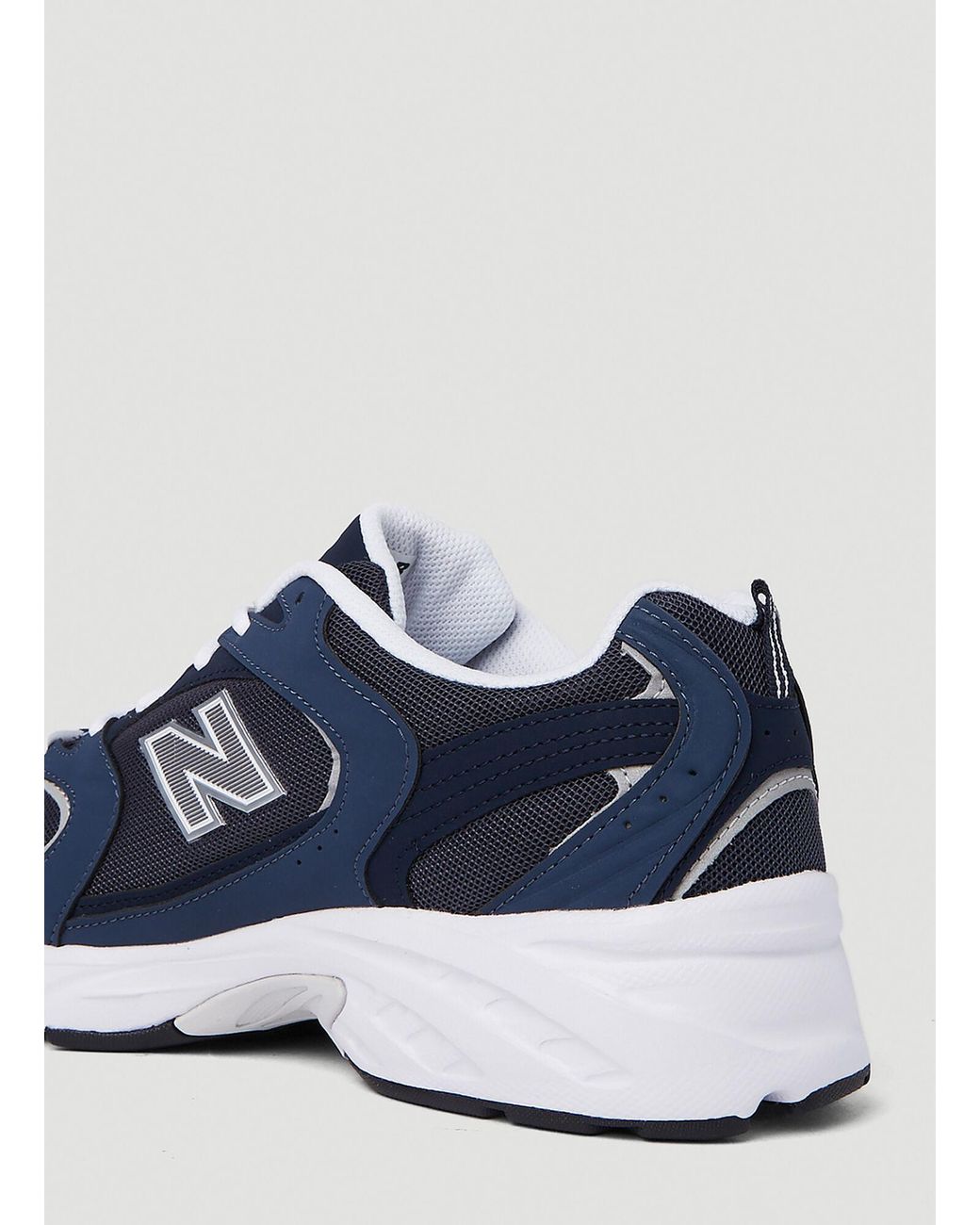 New Balance Mr530 Logo-embossed Leather And Mesh Low-top Trainers in Blue  for Men | Lyst