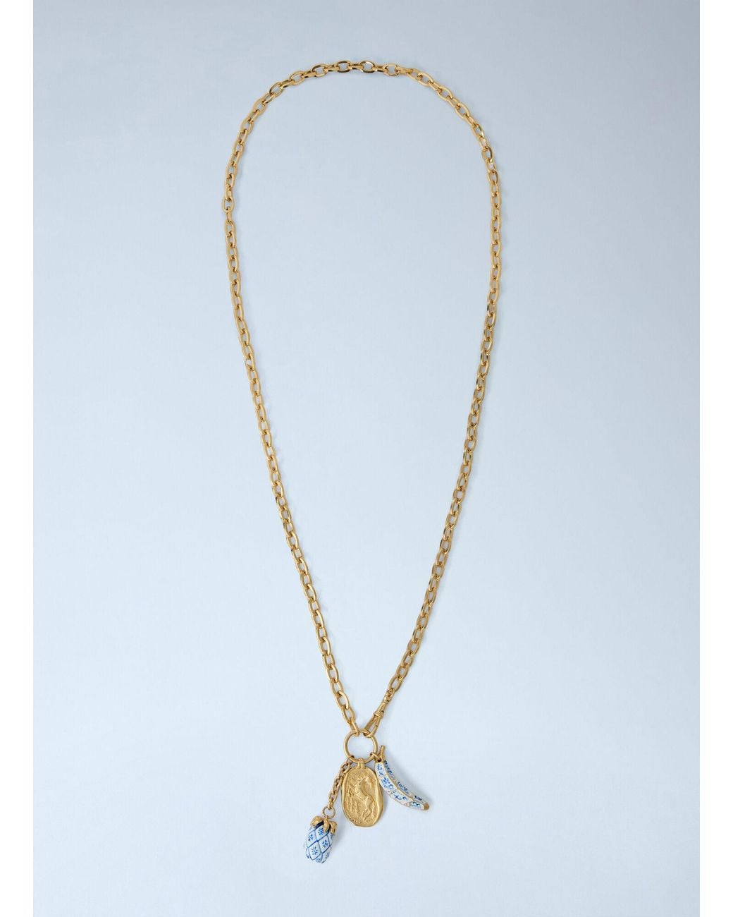 Chloé Blue Bloomcraft Pendant Necklace