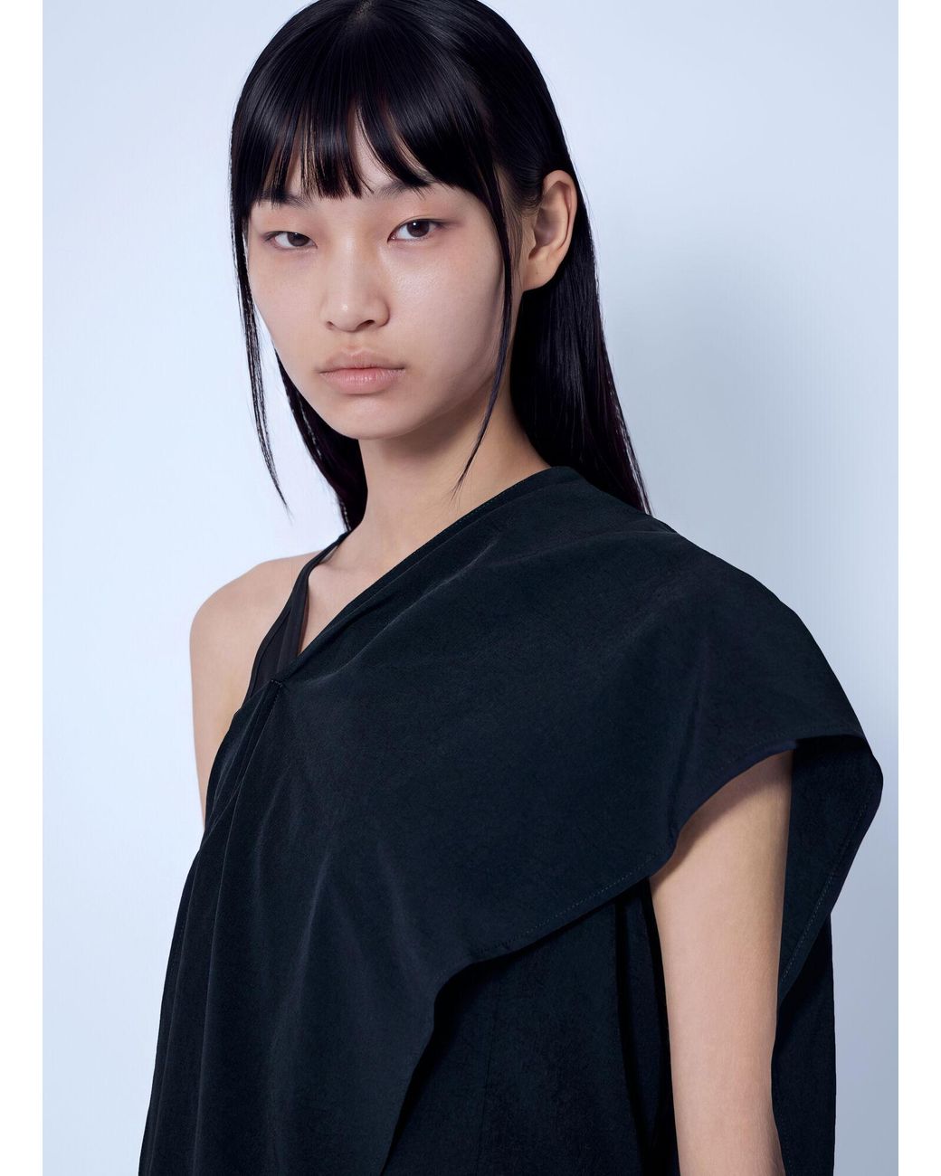 Yohji Yamamoto Blue Strap Slim Fit Dress
