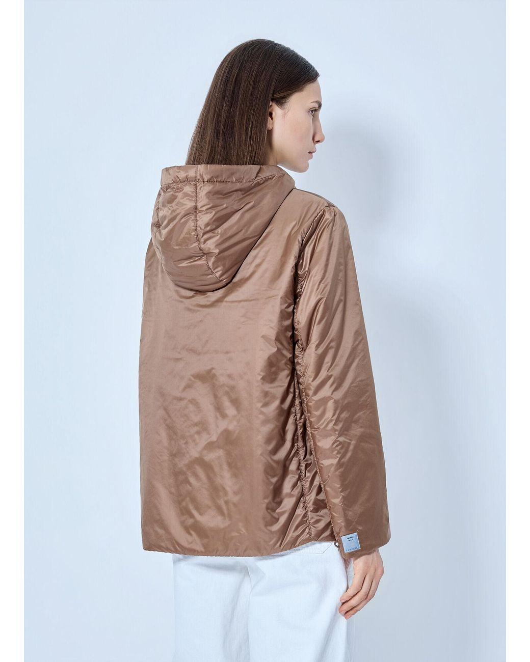 Max Mara Brown Hooded Zip Jacket