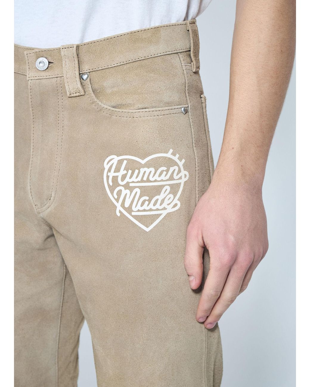 Human Made Natural Suede Pants for men