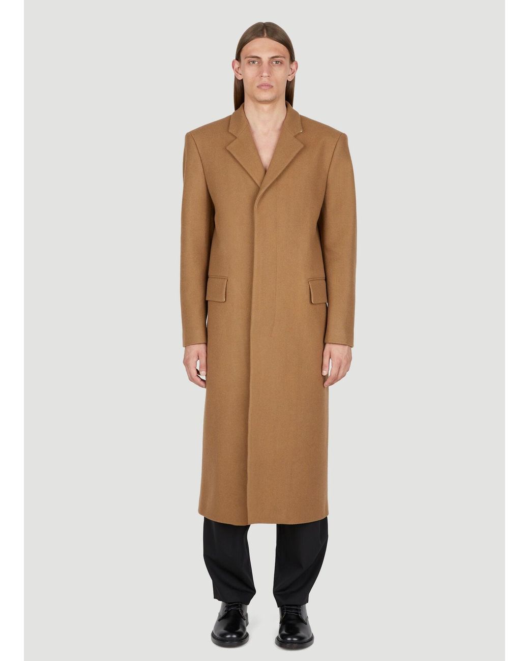 Diomene Natural Wool Coat for men