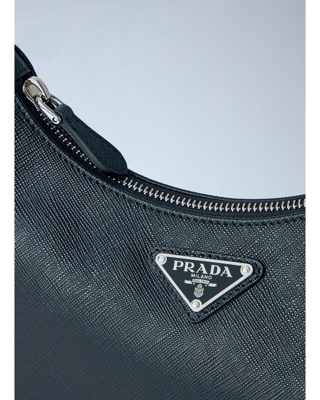 Prada Blue Re-Edition 2005 Saffiano Shoulder Bag
