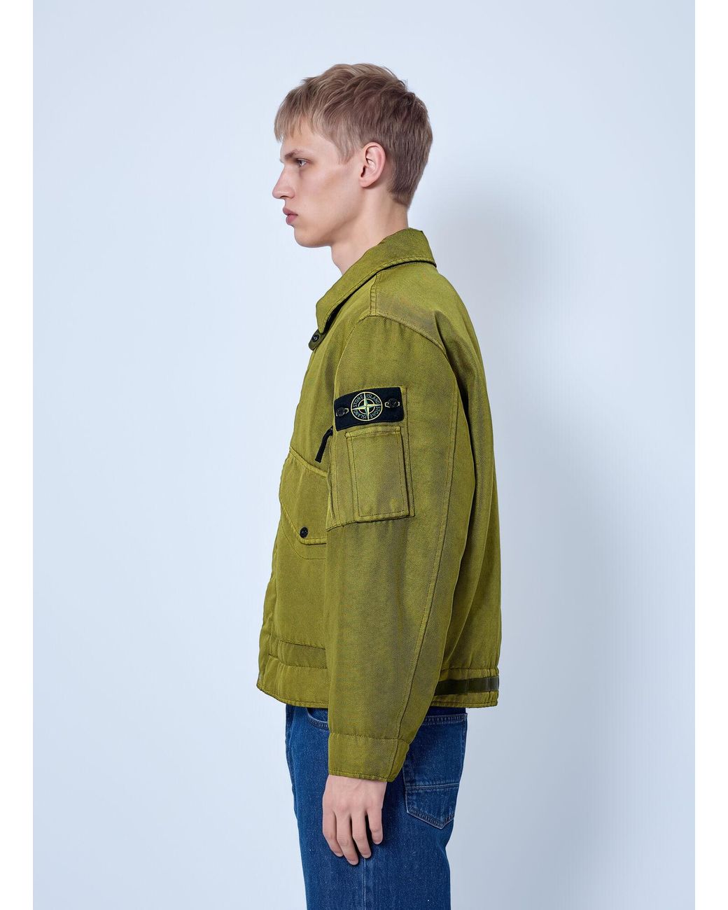 Stone Island Green Utility Field Jacket for men
