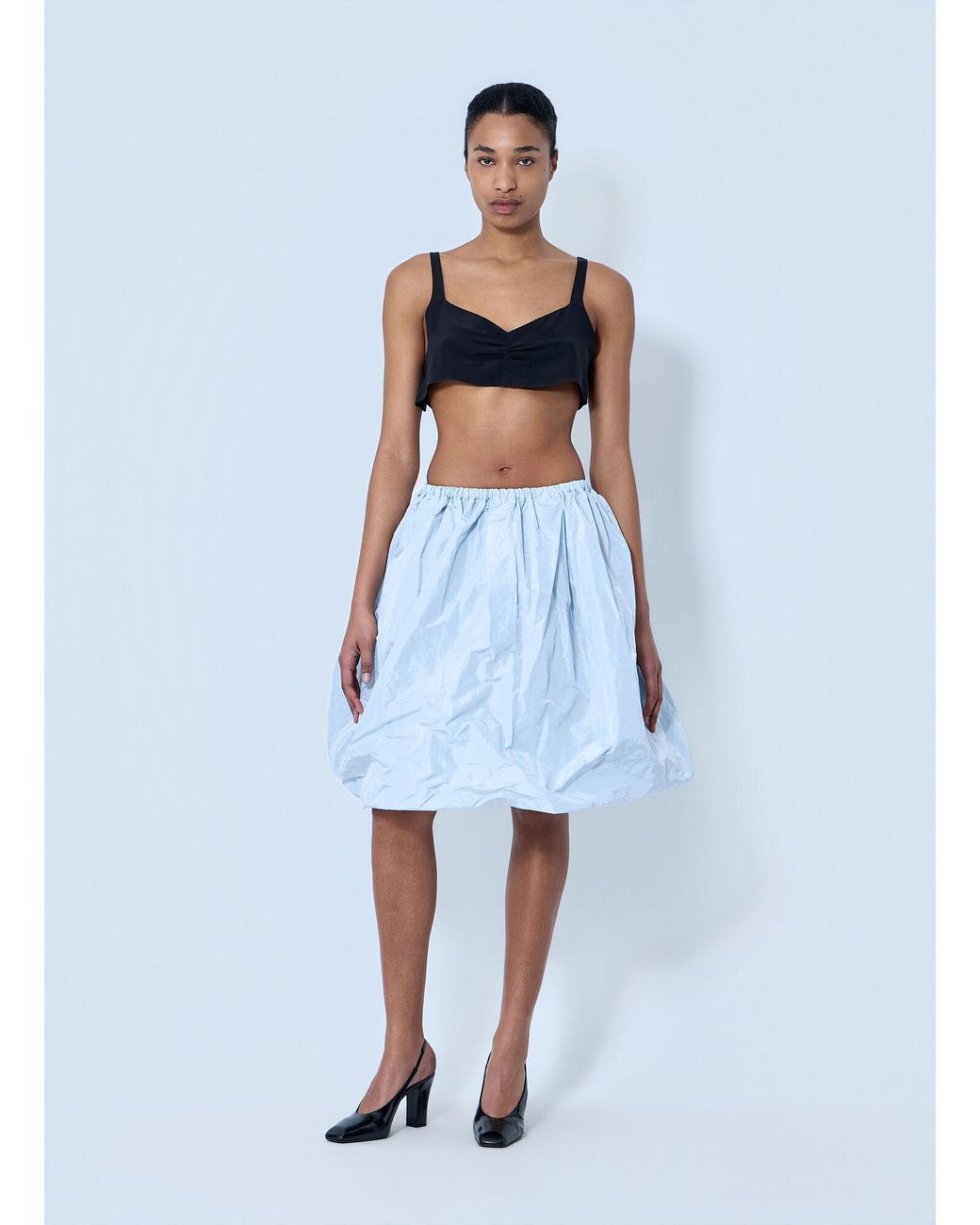 Prada White Structured Bralette Top