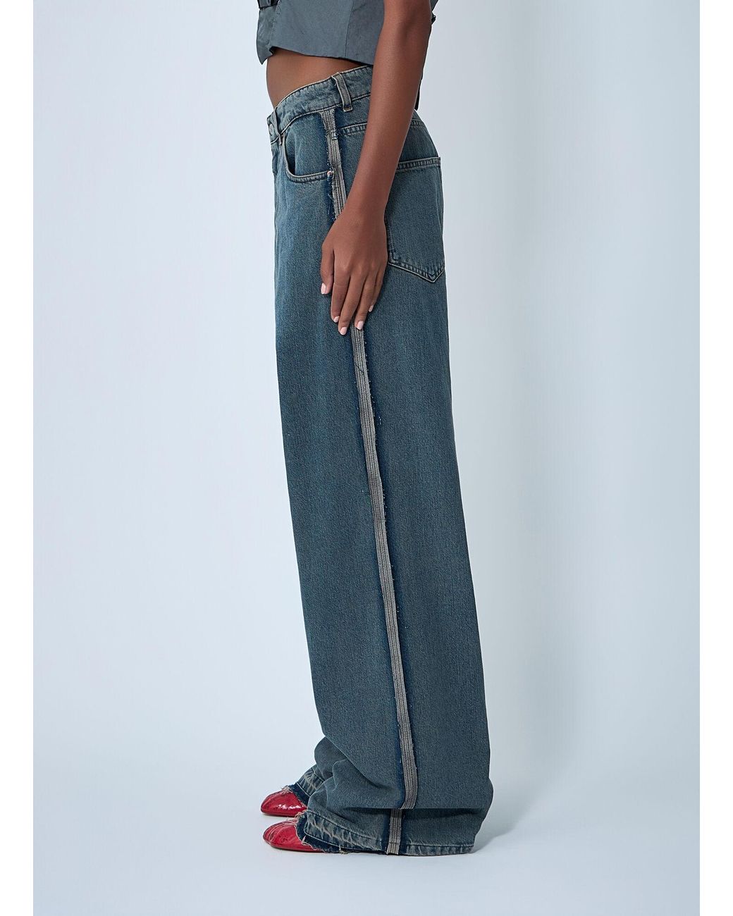 MM6 by Maison Margiela Blue Five-Pocket Jeans
