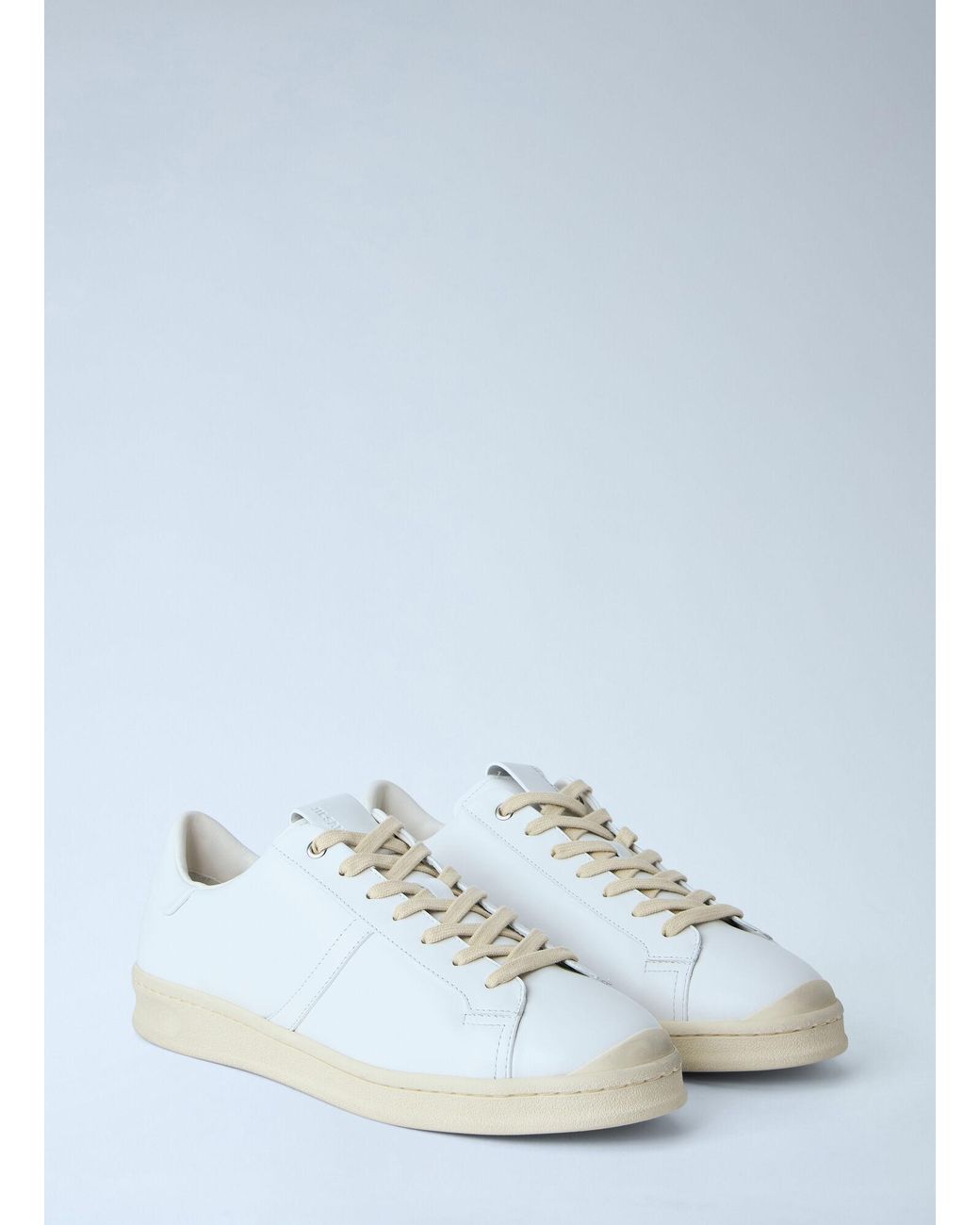 Jil Sander Blue Leather Sports Sneakers for men