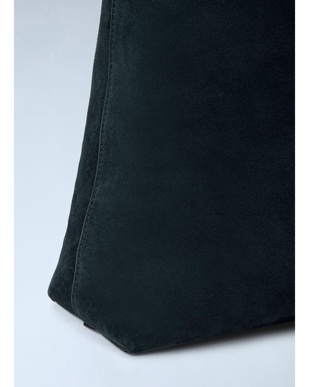 Totême Blue Medium Bevel Suede Shoulder Bag