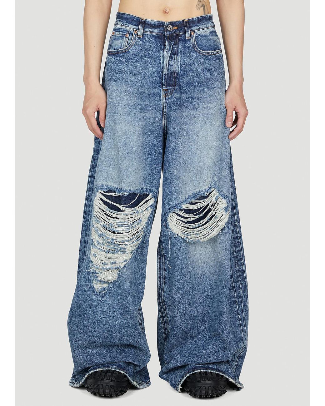 【関税込み】VETEMENTS Baggy jeans VETEMENTS Black Oversized Baggy Jeans Vetements